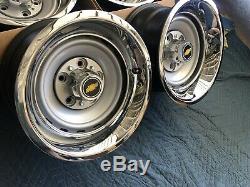 1971-87 Chevy C10 Truck 5 On 5 15x8 Gm Original Truck Rallys, Gm Caps & New Rings