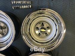 1971-87 Chevy C10 Truck 5 On 5 15x8 Gm Original Truck Rallys, Gm Caps & New Rings