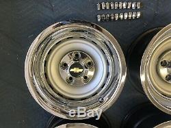 1971-87 Chevy C10 Truck 5 On 5 15x8 Gm Original Truck Rallys, Gm Caps & New Rings