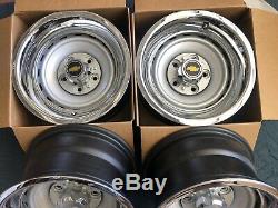 1971-87 Chevy C10 Truck 5 On 5 15x8 Gm Original Truck Rallys, Gm Caps & New Rings