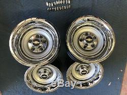 1971-87 Chevy C10 Truck 5 On 5 15x8 Gm Original Truck Rallys, Gm Caps & New Rings