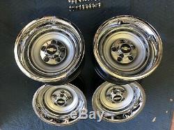 1971-87 Chevy C10 Truck 5 On 5 15x8 Gm Original Truck Rallys, Gm Caps & New Rings