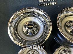 1971-87 Chevy C10 Truck 5 On 5 15x8 Gm Original Truck Rallys, Gm Caps & New Rings