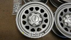 2019 2020 Silverado Factory silver metallic steel work truck wheels Caps 17