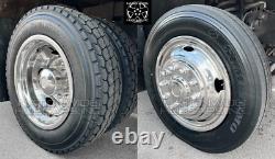 2020-2026 FORD F600 19.5 10 Lug Dually Steel Wheel Simulators Dual Rim Covers