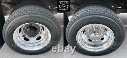 2020-2026 FORD F600 19.5 10 Lug Dually Steel Wheel Simulators Dual Rim Covers