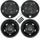 2020-2026 Ford F600 Black 19.5 10 Lug Dually Wheel Simulators Dual Rim Covers