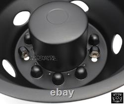 2020-2026 FORD F600 BLACK 19.5 10 Lug Dually Wheel Simulators Dual Rim Covers
