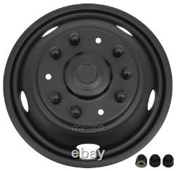 2020-2026 FORD F600 BLACK 19.5 10 Lug Dually Wheel Simulators Dual Rim Covers