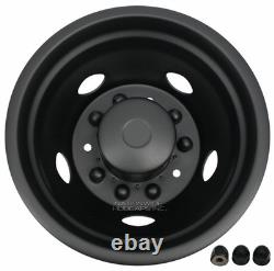 2020-2026 FORD F600 BLACK 19.5 10 Lug Dually Wheel Simulators Dual Rim Covers