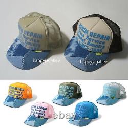 2022 SS Kapital Denim Repair Service Print Remake Denim Truck Mesh Cap 7Colors