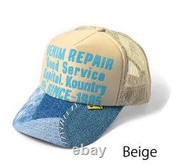 2022 SS Kapital Denim Repair Service Print Remake Denim Truck Mesh Cap 7Colors