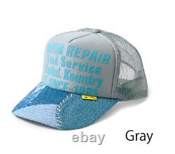 2022 SS Kapital Denim Repair Service Print Remake Denim Truck Mesh Cap 7Colors