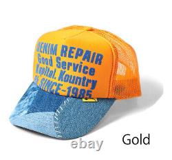 2022 SS Kapital Denim Repair Service Print Remake Denim Truck Mesh Cap 7Colors