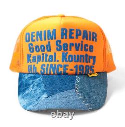 2022 SS Kapital Denim Repair Service Print Remake Denim Truck Mesh Cap 7Colors