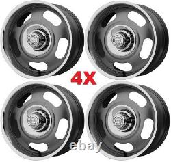 20 Rally C-ten C10 Wheels Rims Gray Polished Lip Raceline Intro C-10