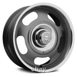 20 Rally C-ten C10 Wheels Rims Gray Polished Lip Raceline Intro C-10