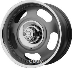 20 Rally C-ten C10 Wheels Rims Gray Polished Lip Raceline Intro C-10