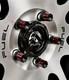20 True Spike Machined 9/16-18 Steel Lug Nuts 3.15 Pick Up Trucks Black Red