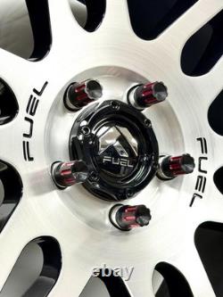20 True Spike Machined 9/16-18 Steel Lug Nuts 3.15 Pick Up Trucks Black Red