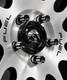 20 True Spike Machined 9/16-18 Steel Lug Nuts 3.15 Pick Up Trucks Black Silver