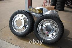 22 ALCOA CLASSIC RIMS TIRE WHEELS FOR DUALLY TRUCK CAP ADAPTERS With33125022 TIRE