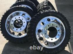 22 ALCOA CLASSIC RIMS TIRE WHEELS FOR DUALLY TRUCK CAP ADAPTERS With35125022 TIRE