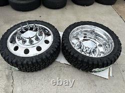 22 ALCOA CLASSIC RIMS TIRE WHEELS FOR DUALLY TRUCK CAP ADAPTERS With35125022 TIRE