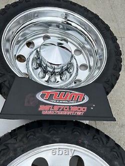 22 ALCOA CLASSIC RIMS TIRE WHEELS FOR DUALLY TRUCK CAP ADAPTERS With35125022 TIRE