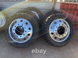 22 ALCOA CLASSIC RIMS TIRE WHEELS FOR DUALLY TRUCK CAP ADAPTERS With35125022 TIRE