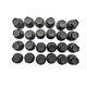 24x Black Lug Nut Covers Caps For Chevy Gmc Silverado 1500 2500 Full Size Truck