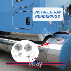 2PCS Lever Style 4 Locking Diesel Fuel Cap 11-04859-200 For Peterbilt trucks