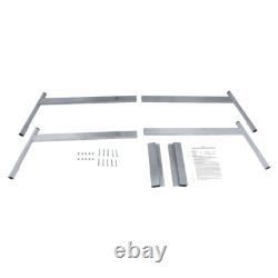 2PCS Truck Cap & Topper Ladder Rack Universal Aluminum Heavy Duty 400lb Capacity