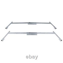2PCS Truck Cap & Topper Ladder Rack Universal Aluminum Heavy Duty 400lb Capacity