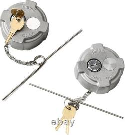 2 1/4 Locking Diesel Fuel Cap Compatible with Ford 650/750, Reefer Trailer, Int