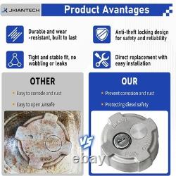 2 1/4 Locking Diesel Fuel Cap Compatible with Ford 650/750, Reefer Trailer, Int