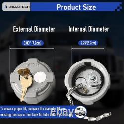 2 1/4 Locking Diesel Fuel Cap Compatible with Ford 650/750, Reefer Trailer, Int