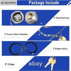 2 1/4 Locking Diesel Fuel Cap Compatible with Ford 650/750, Reefer Trailer, Int