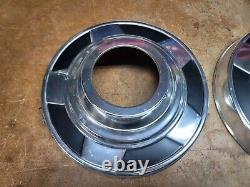 (2) NEW 1973-1987 Chevy Pickup Truck Hubcap Cap OEM 1/2 1500 73-87 10.5 OPEN GM