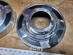 (2) NEW 1973-1987 Chevy Pickup Truck Hubcap Cap OEM 1/2 1500 73-87 10.5 OPEN GM