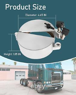 2 PCS Semi Truck Locking Fuel Cap Cover Freightliner Sterling and Western Star C