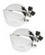 2 Pcs Upgrade Semi Truck Locking Fuel Cap Cover, Compatible With Freightliner