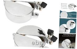 2 PCS Upgrade Semi Truck Locking Fuel Cap Cover, Compatible with Freightliner