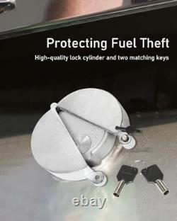 2 PCS Upgrade Semi Truck Locking Fuel Cap Cover, Compatible with Freightliner