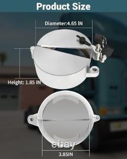 2 Pack Locking Fuel Cap Cover for Freightliner Sterling Western Star Trucks
