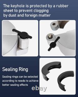 2 Pcs Upgrade Semi Truck Locking Fuel Cap Cover, with Two Keys, Fit for Kenwo