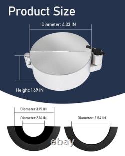 2 Pcs Upgrade Semi Truck Locking Fuel Cap Cover, with Two Keys, Fit for Kenwo