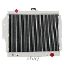 2 Row Aluminum Radiator Shroud fan for 79-93 Dodge D/W 100 200 250 350 Truck V8