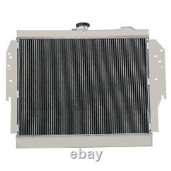 2 Row Aluminum Radiator Shroud fan for 79-93 Dodge D/W 100 200 250 350 Truck V8