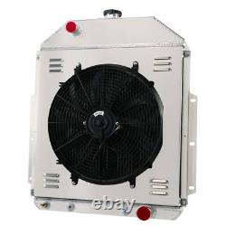 2-Row Radiator+Shroud Fan For 1942-1952 1950 51 Ford F1 F2 F3 Truck Chevy Engine